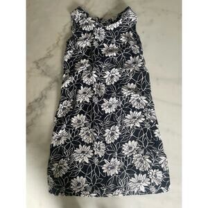 Impressions Workshop Women’s Sz 8 Hawaiian sleeveless sundress Black White